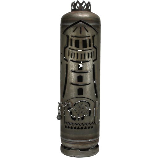 Feuerstelle Leuchtturm mit Schaf