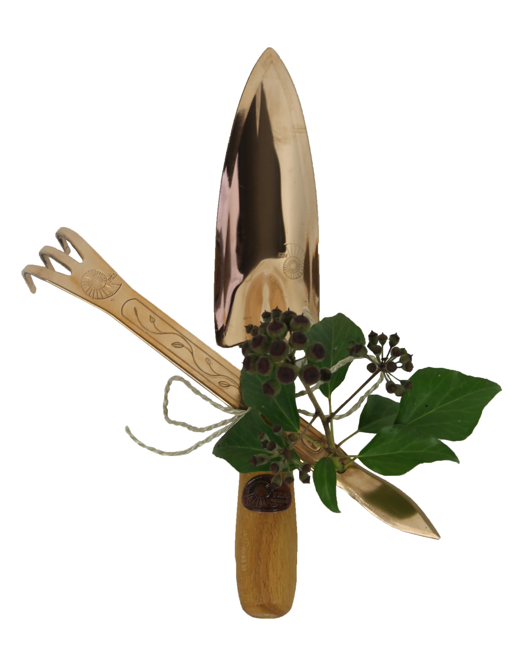 Kupfer Starter-Set für Blumenfreund*innen, Schaufel und Kralle | Mandelu