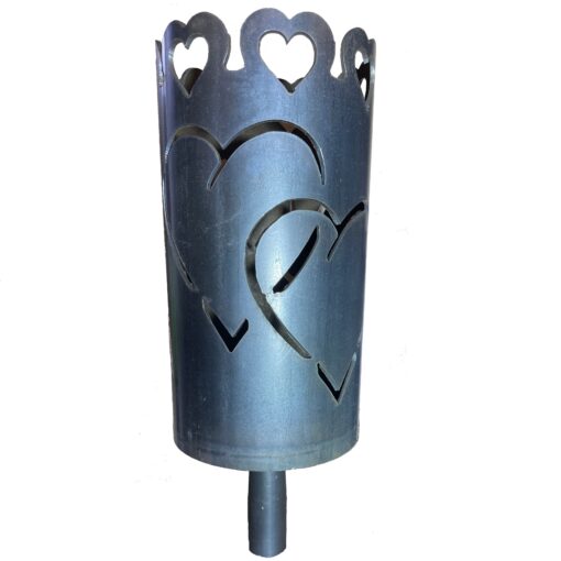Hochzeit Heirat Liebe Herzen Fackel - Set mit Stiel und Brennmitteln
