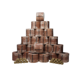 24 x original Mandelu Wachsrollen aus 100% Recycling-Wachs mit Anzündwürfeln